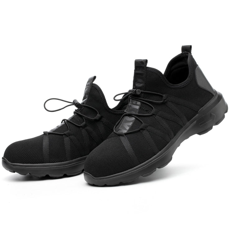 Jiefu Light And Breathable Flying Fabric All Black Anti Smashing And Anti Piercing Electrical Insulation Protection Safety Shoes, 36, 37, 38, 39, 40, 41, 42, 43, 44, 45, 46, 47, 48 - Zen Craft