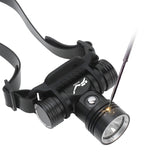60m Underwater Photography Video Fill-up Headlight Diving Flashlight with Battery Display Function(Headlight+Battery+Charger)