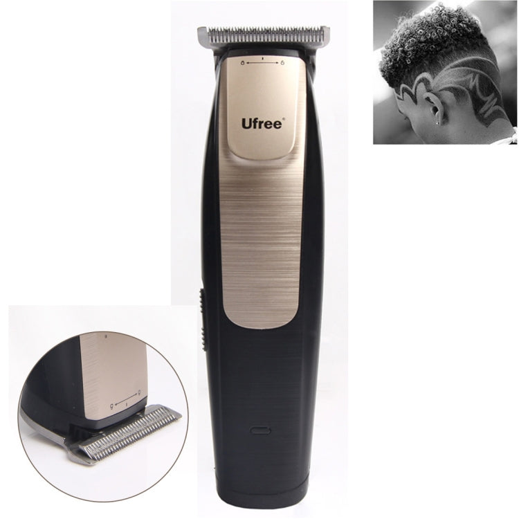 Ufree U-512 Professional Hair Salon Rechargeable Engraved Text Small Hair Clipper Hair Trimmer, EU Plug Default Title