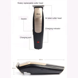 Ufree U-512 Professional Hair Salon Rechargeable Engraved Text Small Hair Clipper Hair Trimmer, EU Plug