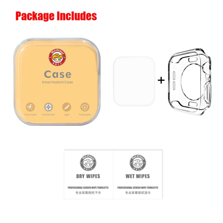ENKAY Hat-Prince 2 in 1 TPU Semi-clad Case + 3D Full Screen PET Curved Heat Bending Film for Apple Watch Series 6 / 5 / 4 / SE 3 / SE 2 / SE 1 40mm, F Apple Watch Series 6 / 5 / 4 / SE 3 / SE 2 / SE 1 40mm