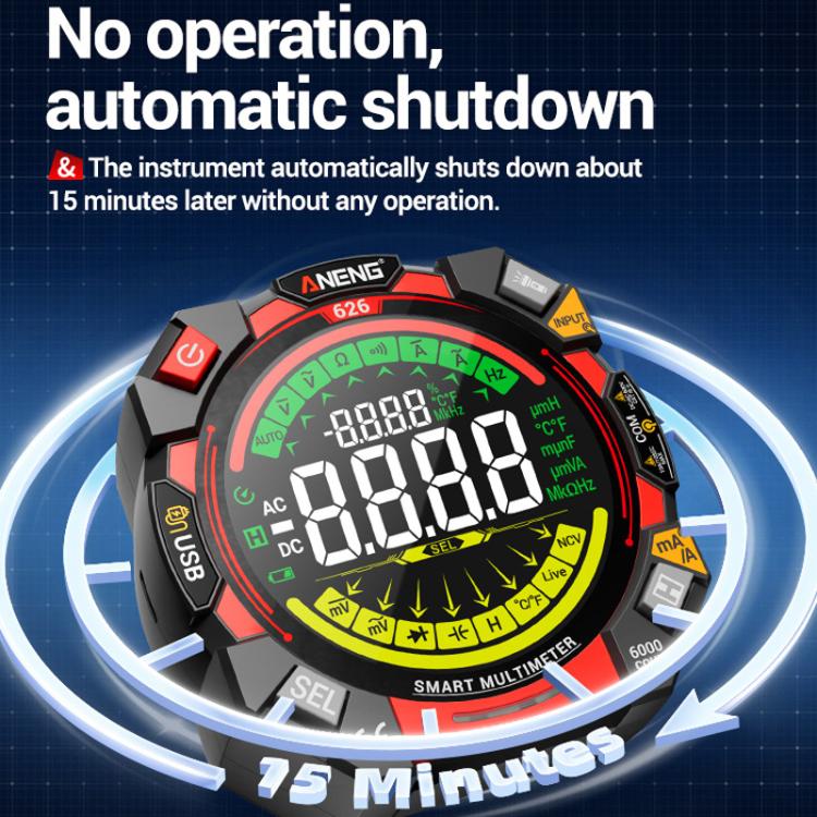 ANENG Intelligent High-precision Double-tube Fuse Digital Multimeter, 626