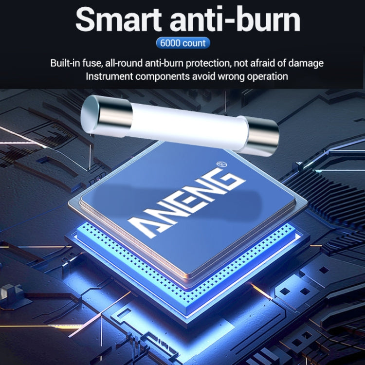 ANENG 681 LCD Digital Display Screen Smart Automatic Range Rechargeable Multimeter, 681 Red, 681 Black