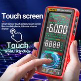 ANENG 683 Smart Touch Screen Automatic Range Rechargeable Multimeter, 683 Red, 683 Black