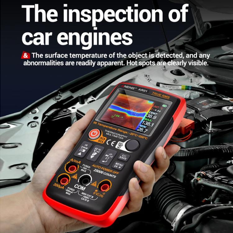 ANENG 2 In 1 HD Infrared Thermal Imager Digital Multimeter, AR01