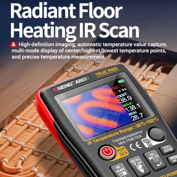 ANENG 2 In 1 HD Infrared Thermal Imager Digital Multimeter, AR01