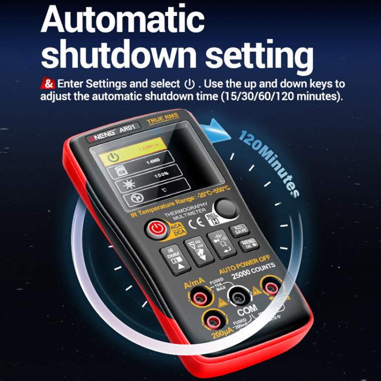 ANENG 2 In 1 HD Infrared Thermal Imager Digital Multimeter, AR01