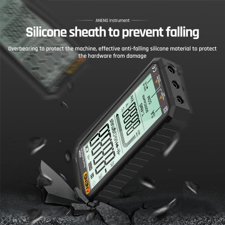 ANENG 620A Full Screen Smart Digital Multimeter, Black, Red