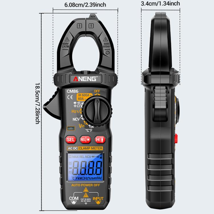 ANENG AC/DC Digital Intelligent Clamp Multimeter, CM86