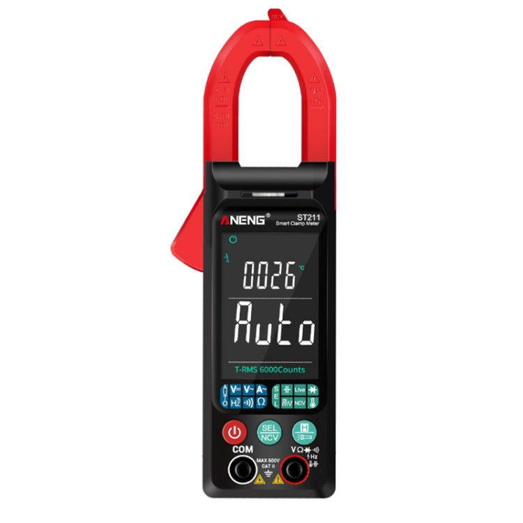 ANENG Large Screen Multi-Function Clamp Fully Automatic Smart Multimeter, ST211 Red, ST211 Black, ST212 Red DC Current, ST212 Black DC Current ST211 Red