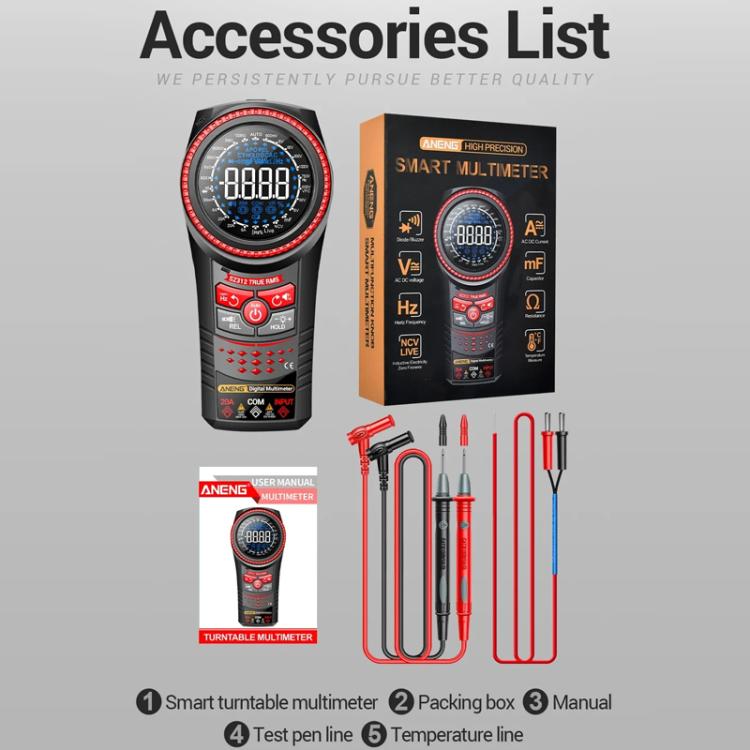 ANENG Portable High-precision Rotating Disk Intelligent Fully Automatic Multimeter, SZ312