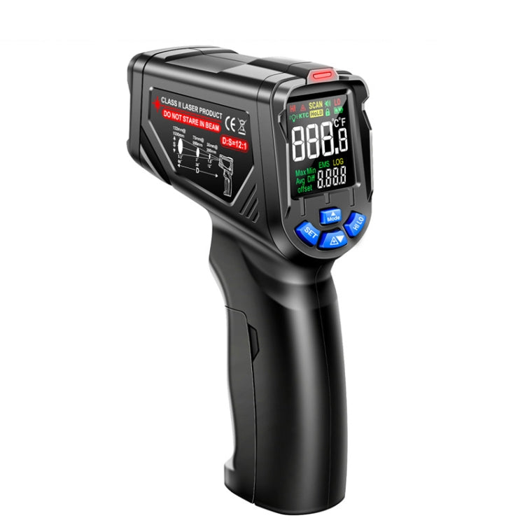 ANENG TH06 Oil Temperature High Precision Thermometer Laser Baking Infrared Water Thermometer, TH06 Orange, TH06 Black TH06 Black Black