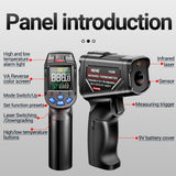 ANENG TH06 Oil Temperature High Precision Thermometer Laser Baking Infrared Water Thermometer, TH06 Orange, TH06 Black