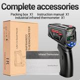 ANENG TH06 Oil Temperature High Precision Thermometer Laser Baking Infrared Water Thermometer, TH06 Orange, TH06 Black