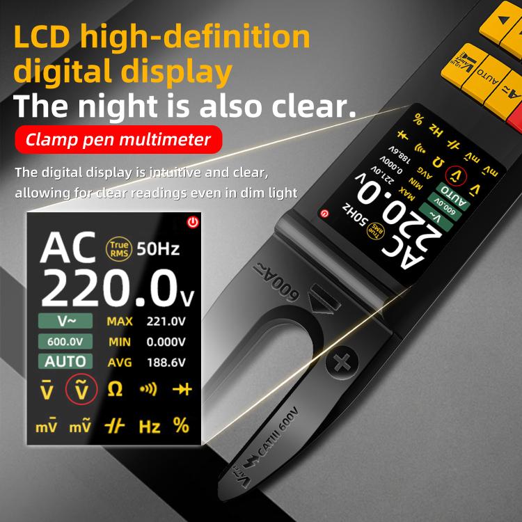 600A Intelligent High-Precision Clamp Meter U-Type Multimeter, U5