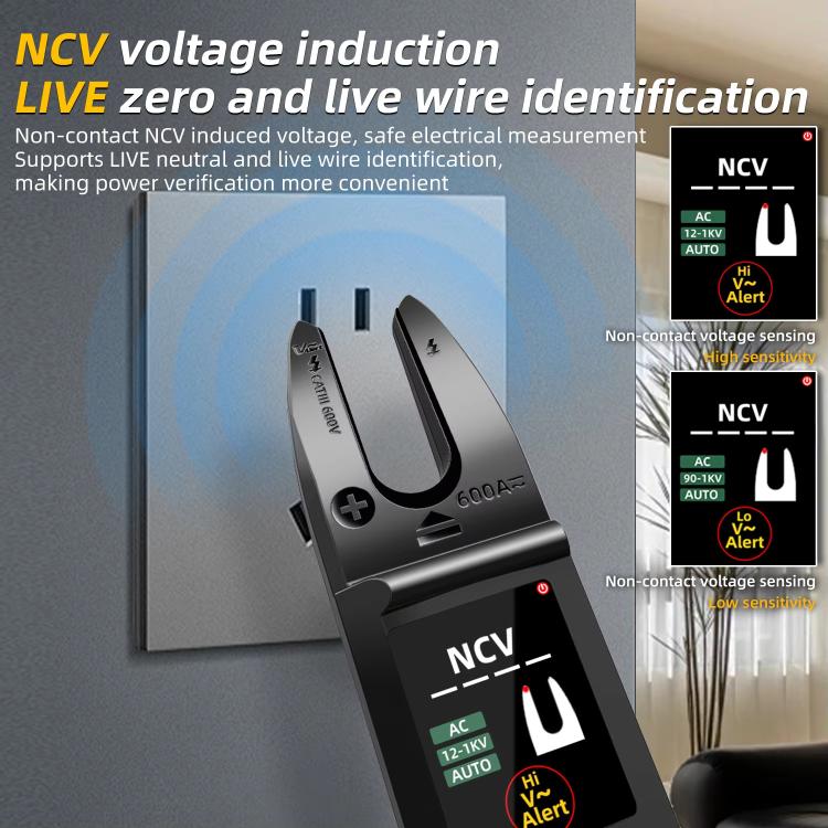 600A Intelligent High-Precision Clamp Meter U-Type Multimeter, U5