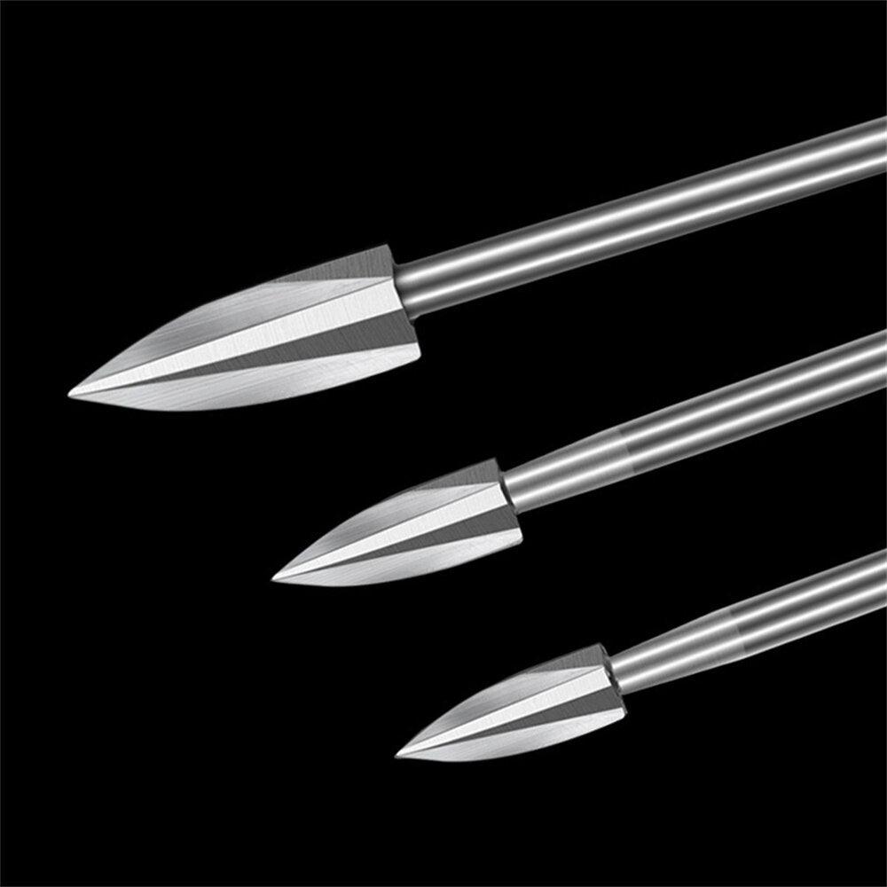 5Pcs Wood Carving Drill Bits HSS Engraving Drill Bit Set Solid Carbide Root Milling Grinder Burr Precise Woodworking Carve Tools