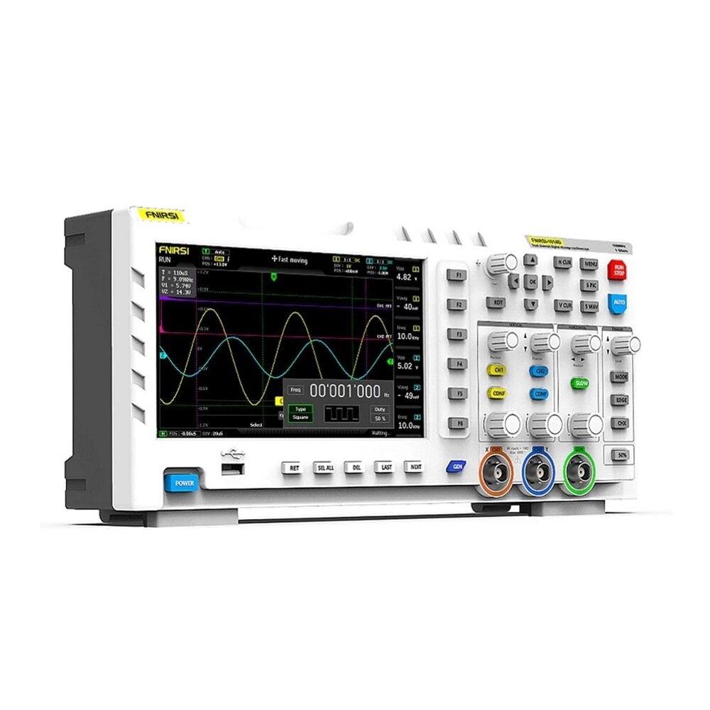 FNIRSI-1014D 7 Inch TFT LCD Display Screen 2 In 1 Dual Channel Input Storage Oscilloscope Digital Signal Generator - Zen Craft