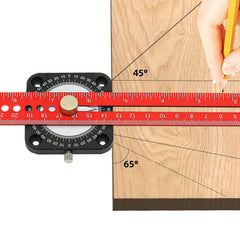 300mm 12 Inch Woodworking Scriber Compass Angle Scoring Ruler Adjustable T-type Ruler 360 Degree Angle Marking Gauge - Zen Craft