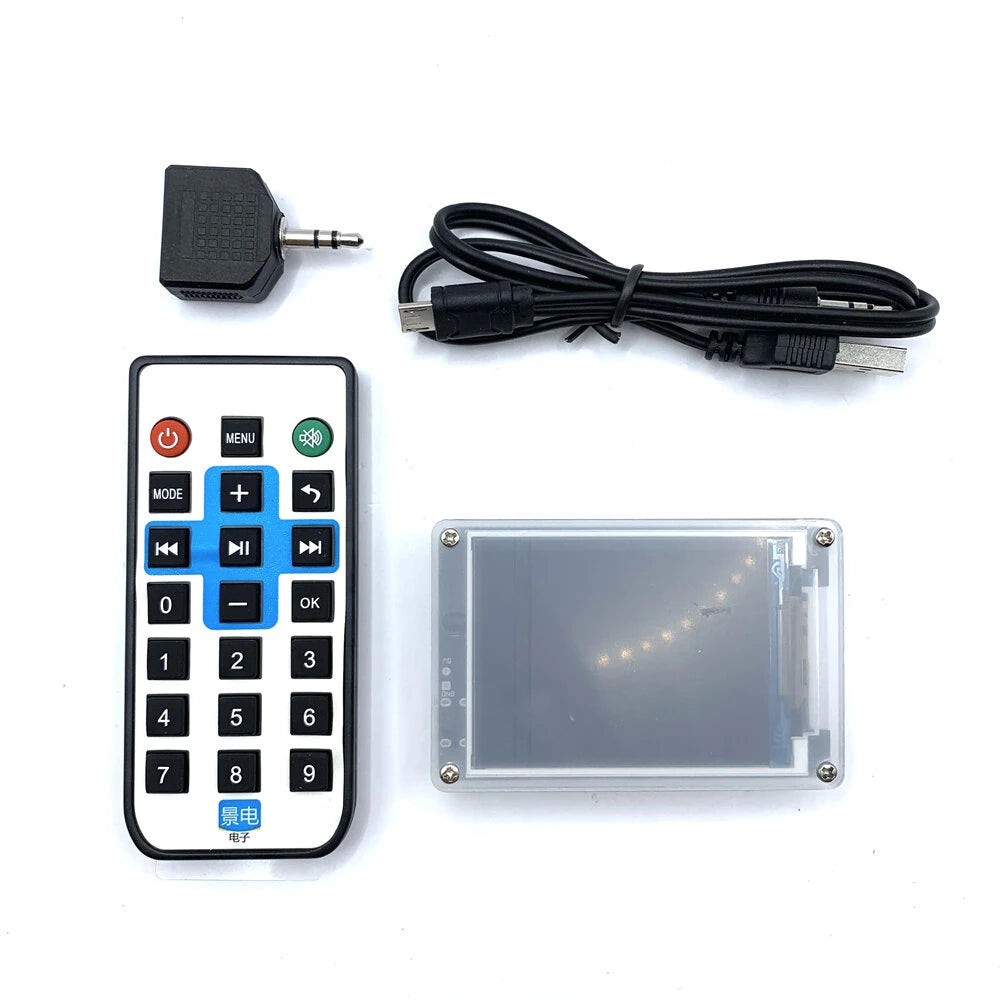 2.6 inch IPS LCD Music Spectrum Equalizer Display Analyzer WiFi Clock Audio Level Indicator Power Amplifier Car AUX DC 5V-12V