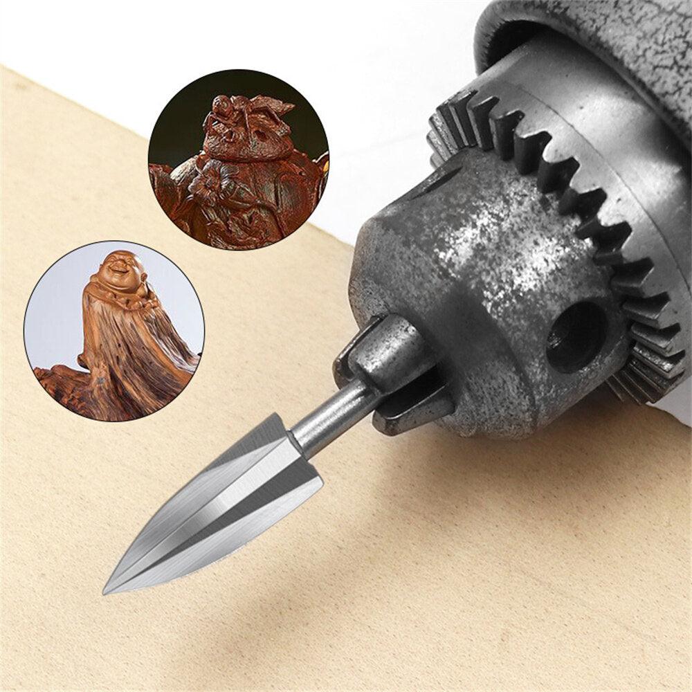 5Pcs Wood Carving Drill Bits HSS Engraving Drill Bit Set Solid Carbide Root Milling Grinder Burr Precise Woodworking Carve Tools