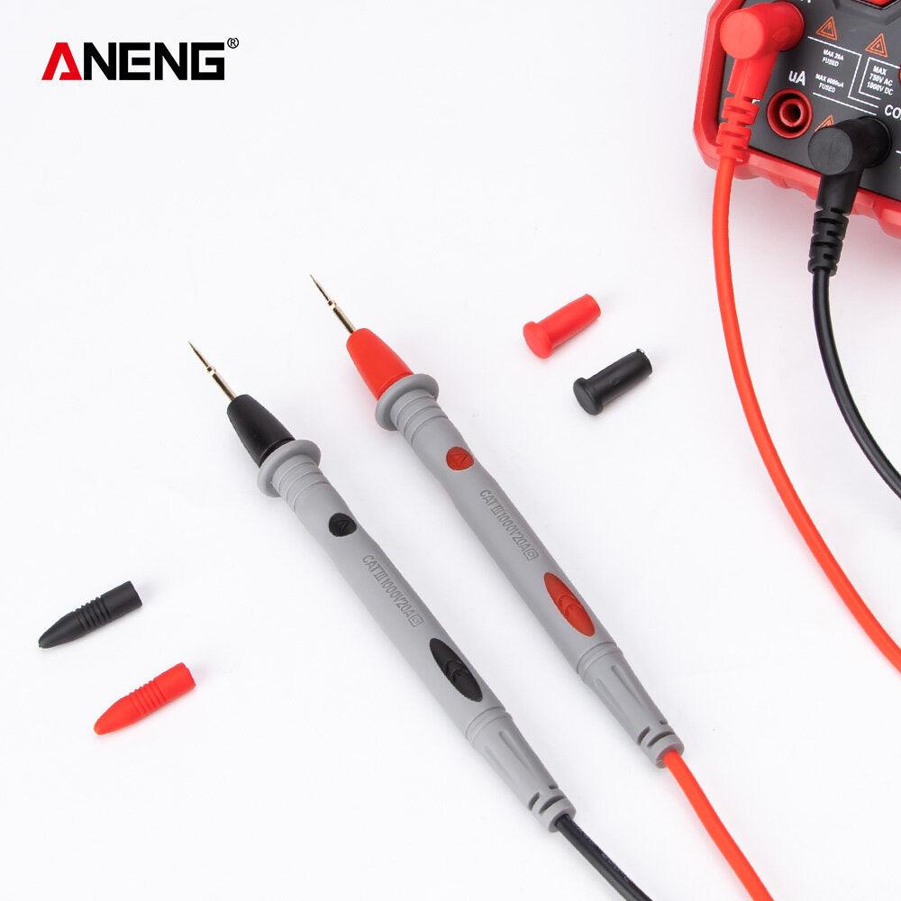 ANENG PT1032 20A 1000V Slicon Rubber Delay Wire Gold Plated Sharp Probe Needles Digital Multi Meter Test Lead