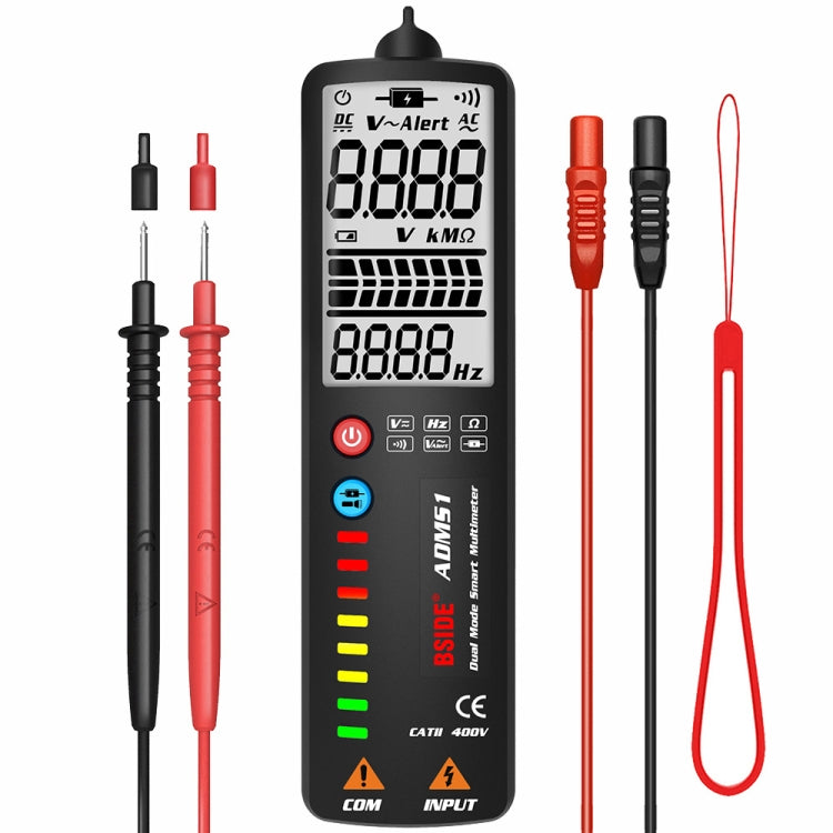 BSIDE Dual-Mode Smart Large-Screen Display Multimeter Electric Pen Portable Voltage Detector, ADMS1, ADMS1CL