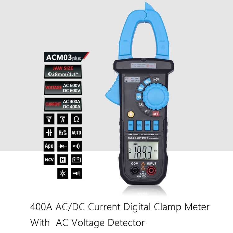 BSIDE ACM03 Plus 400A AC / DC Clamp Meter, BSIDE ACM03