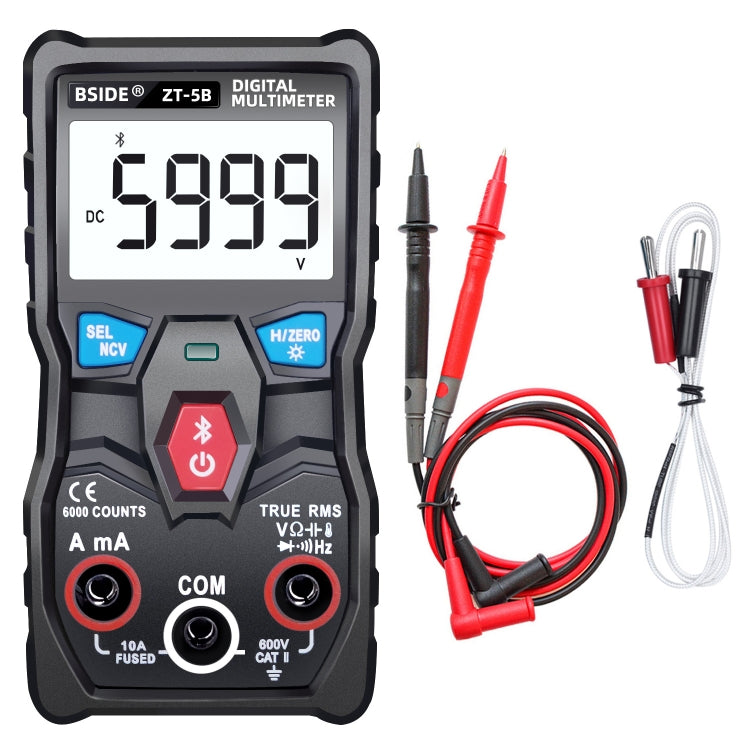 BSIDE ZT-5B Smart Bluetooth 6000 Words Automatic Range Digital Multimeter, ZT-5B ZT-5B