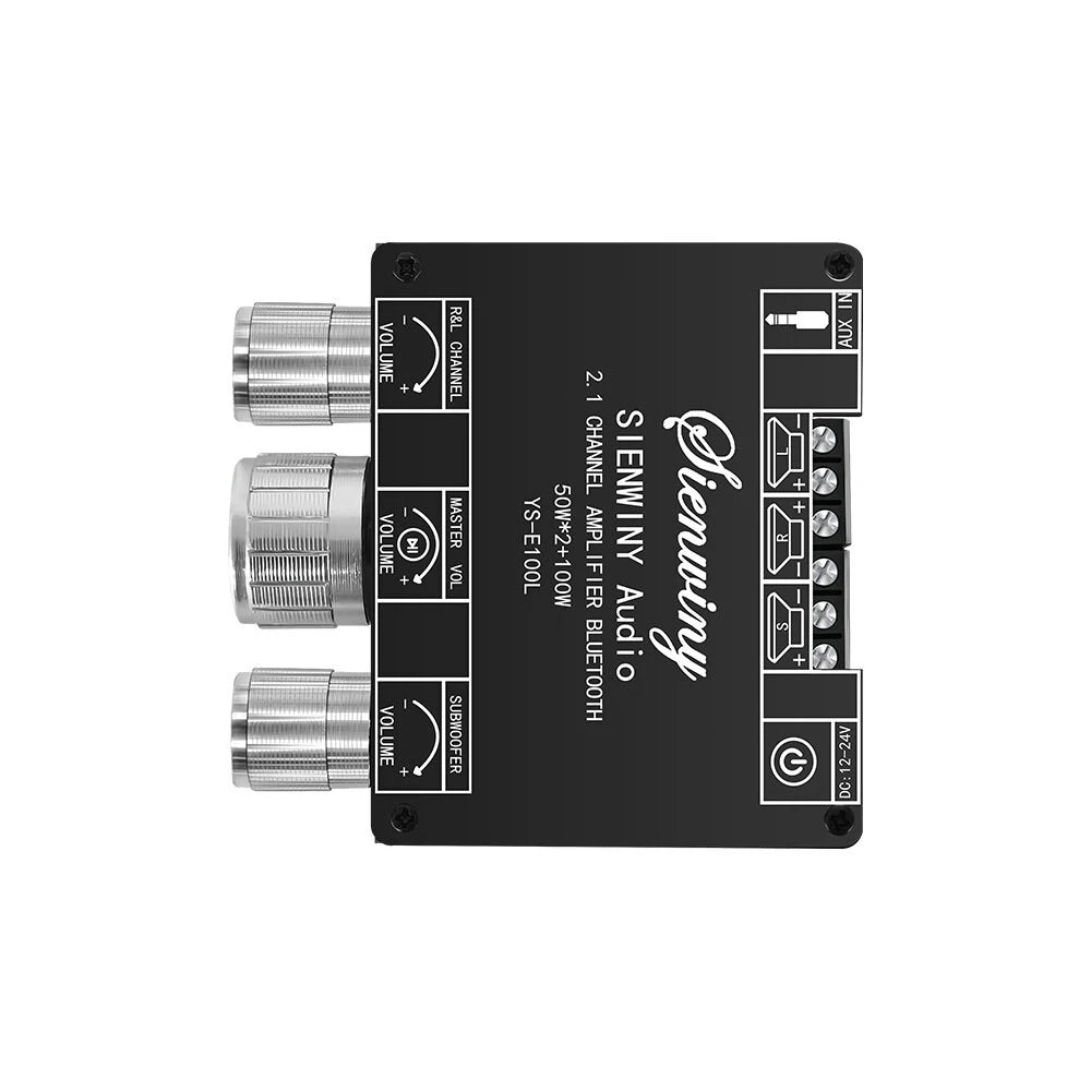 YS-E100L 2.1 Channel bluetooth 5.1 Audio Amplifier Board 50W2+100W High Low Pitched Subwoofer Amplifier Module Board
