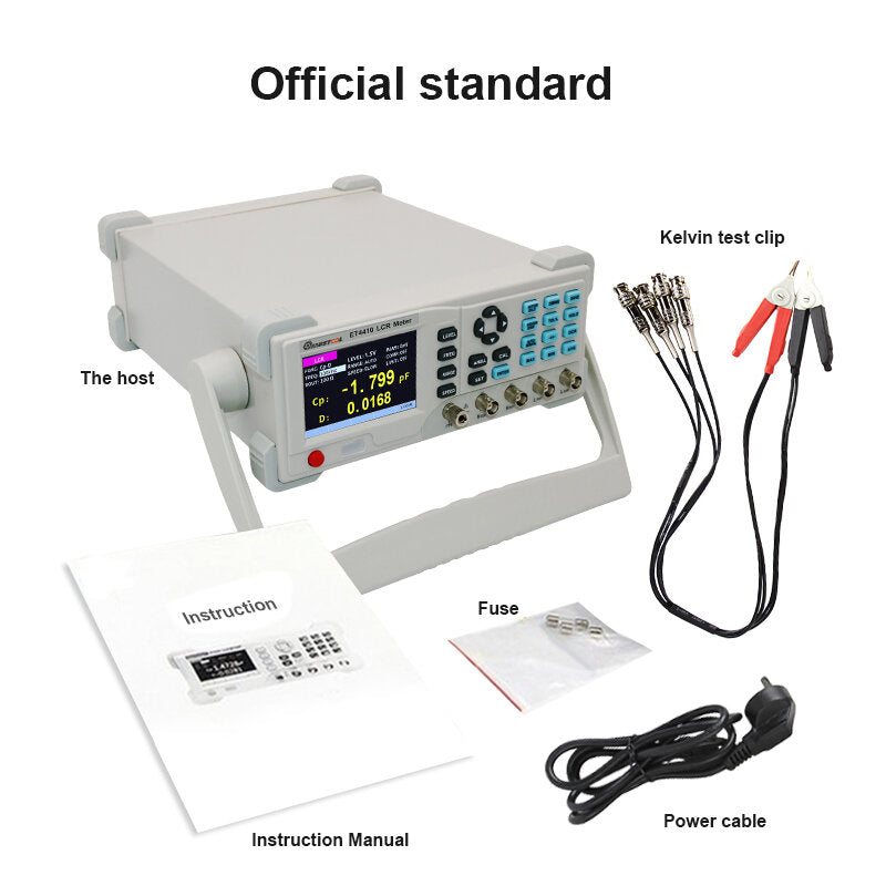 Mustool ET4410 Series Desktop Digital Bridge Tester LCR Meter Capacitance Resistance Impedance Inductance Measure LCR Bridge LCR Meter