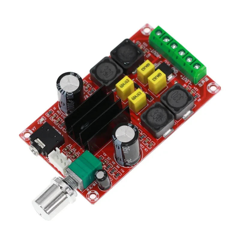 XH-M189 TPA3116D2 Dual Channel 2x50W Stereo Power Amplifier Board Adjustable Audio Module DC 24V Class D Amplifier