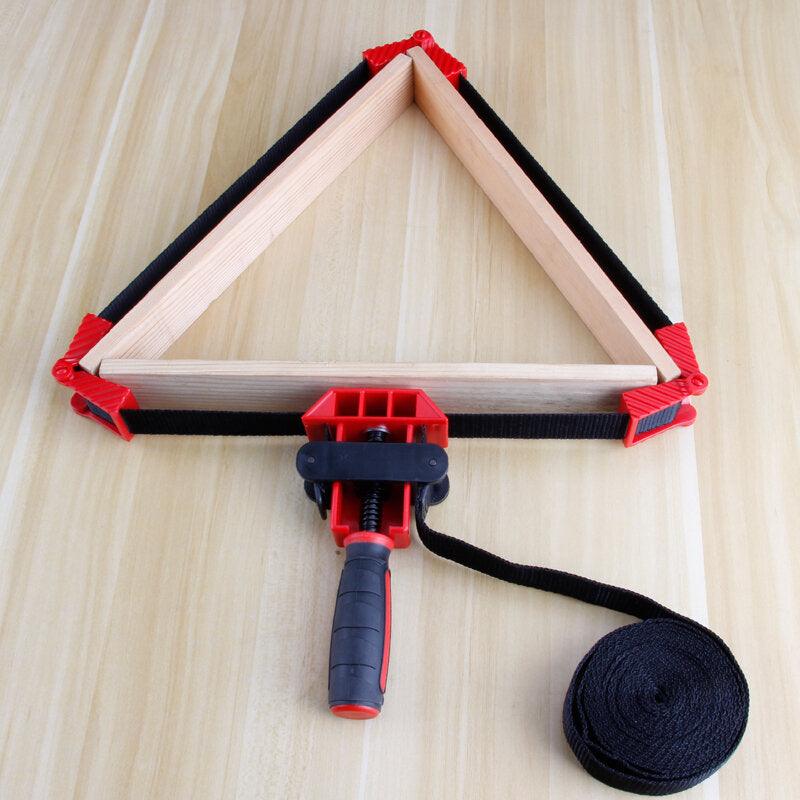 Woodworking Soft Belt Strap Clamp Versatile Durable with Foldable Clamping Blocks Ideal for DIY Projects Round Frame and Irregular Shape Clamping