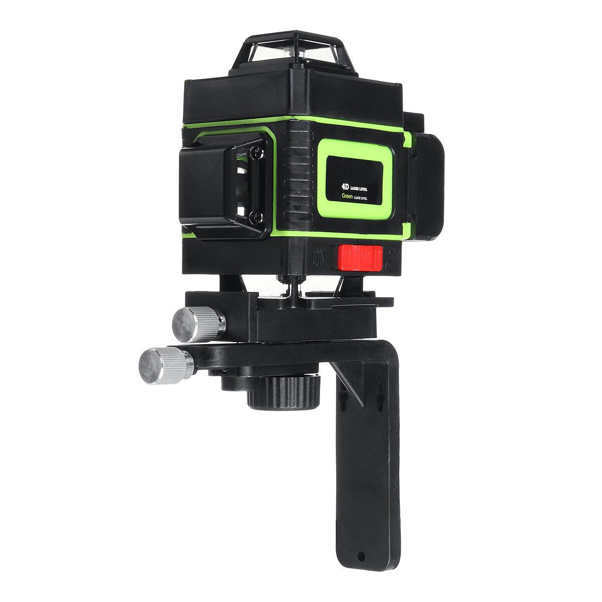 16-Line Strong Green Light 4D Remote Control Laser Level Measure with Wall Attachment Frame - Zen Craft