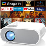 Cheerlux C10 Google TV Version 2K Dongle 1920x1080P 300ANSI Smart Projector, US Plug, UK Plug, AU Plug, EU Plug