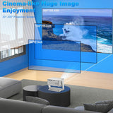 Cheerlux C6C Android Version 1280x720P 180ANSI Bluetooth 5.0 Smart Projector, with Gimbal, US Plug, UK Plug, AU Plug, EU Plug