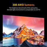 Cheerlux E2C Same Screen Version 1920x1080P 300ANSI Smart Projector, US Plug, UK Plug, AU Plug, EU Plug