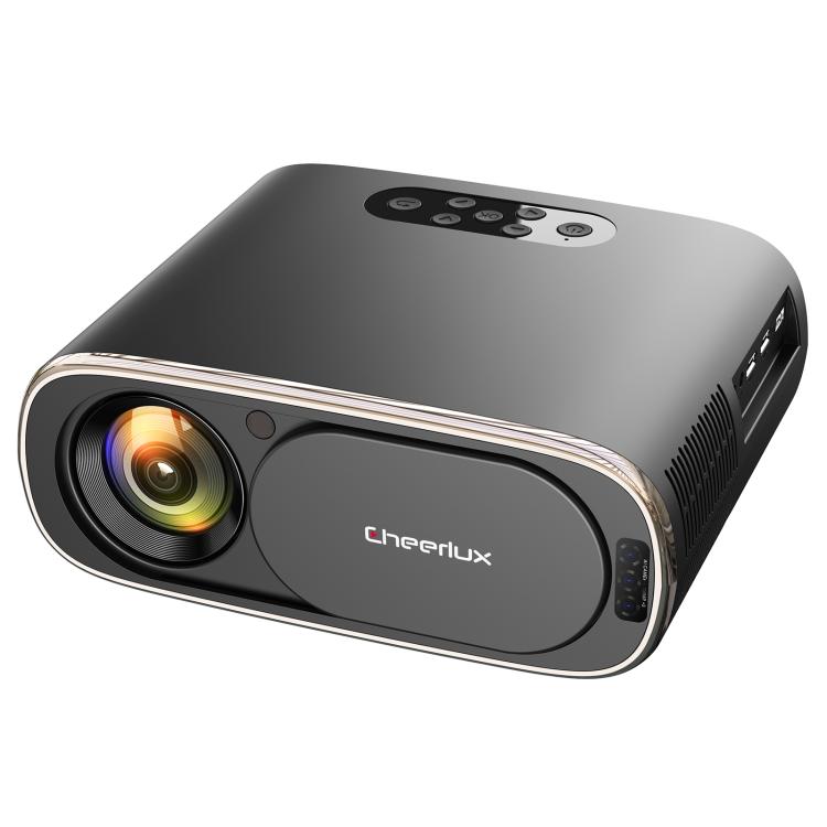 Cheerlux C16A Android Version 1920x1080P 450ANSI Smart Projector, US Plug, UK Plug, AU Plug, EU Plug US Plug Black