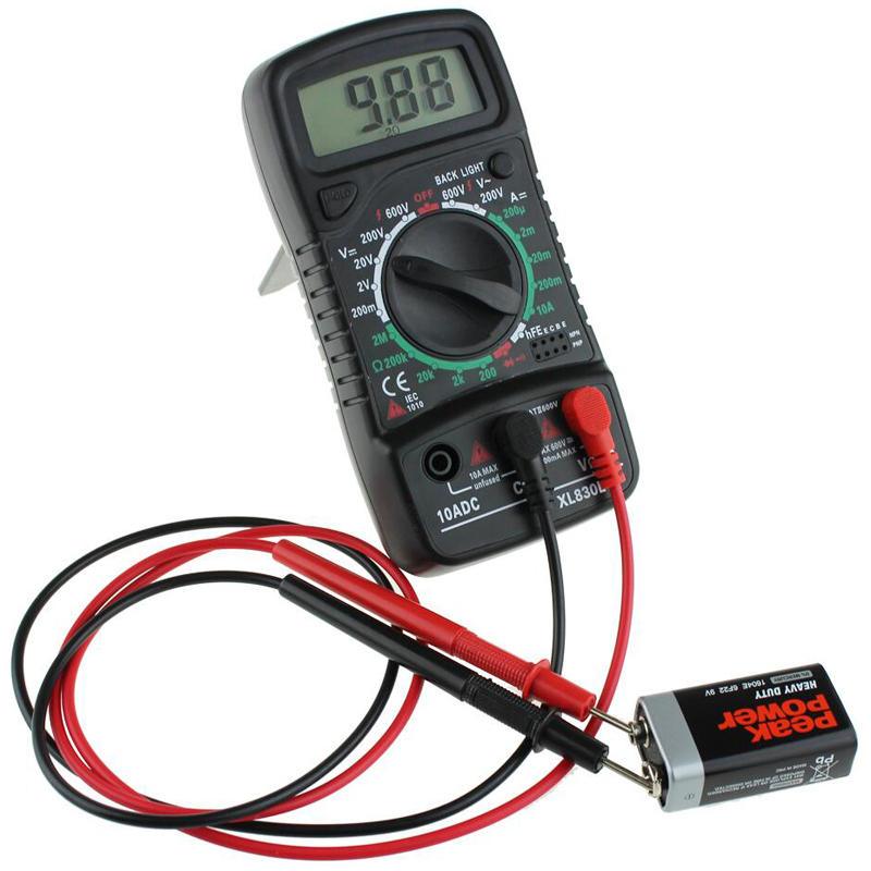 ANENG XL830L Digital LCD Multi Meters Volt Meterr Ammeter AC/DC/OHM Volt Current Tester - Zen Craft