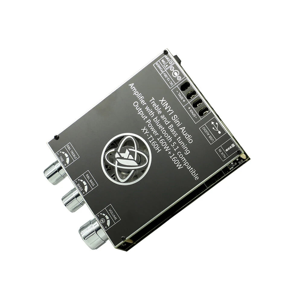 XY-T160H bluetooth 5.1 Dual Channel Stereo Audio Amplifier Board 160W2 High Low Pitch Adjustment Power Amplifier Module Board
