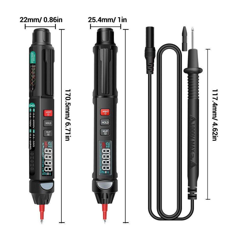 ANENG A3008 Digital Multimeter Auto Intelligent Sensor Pen Tester 6000 Counts - Zen Craft