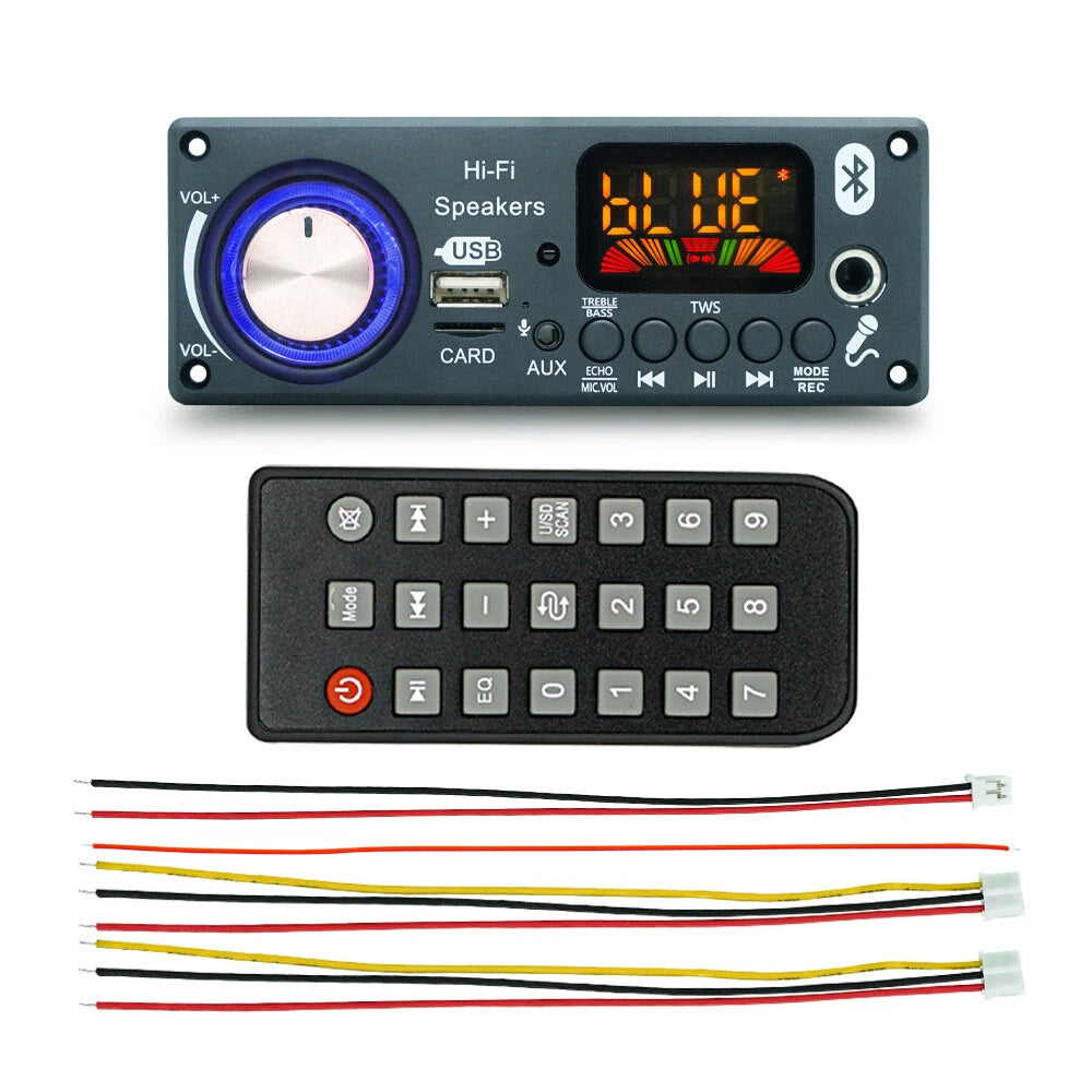 D185BT Wireless Preamp Amplifier Board Bluetooth MP3 Radio Decoder Module Support Remote Control