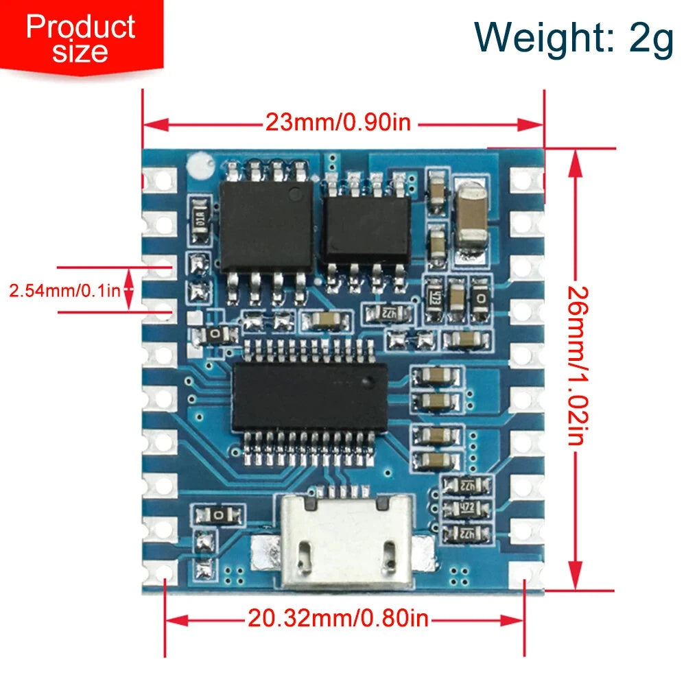 DY-SV19R 5W MP3 Player Amplifier Board USB One-for-One Control Flash Storage 32Mbit UART Playback Audio Tracks