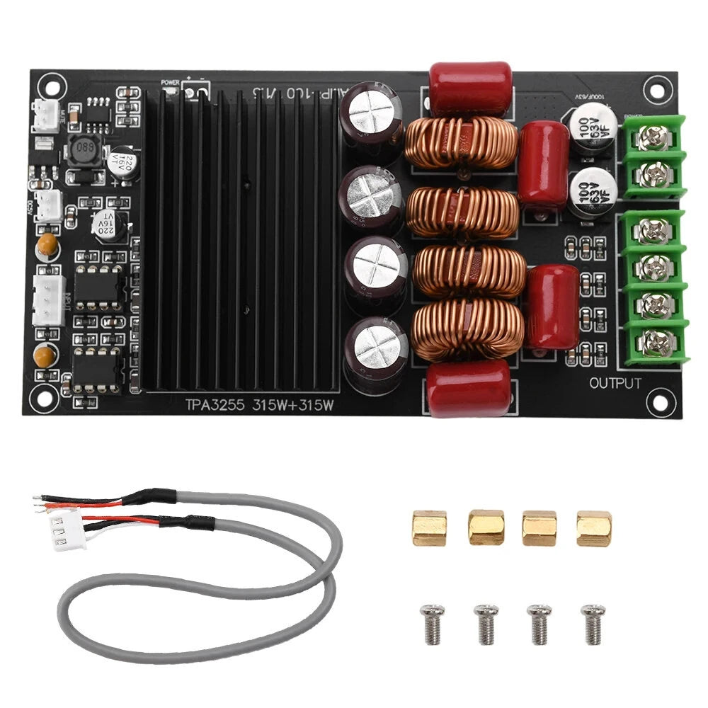 TPA3255 Dual Channel Audio Power Amplifier Board 2x300W Digital HiFi Stereo High Fidelity Sound Quality Amplifier Module