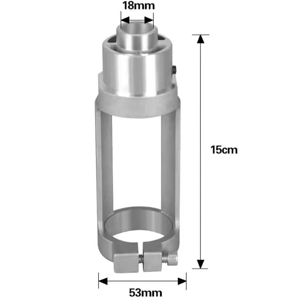 Cast Aluminum Square Hole Drill Bit Adapter for Hand Electric Drills Easy Installation Durable Woodworking Tool with Precise 20mm Width 38-43mm Diameter Fitment Quick and Smooth Drilling - Zen Craft