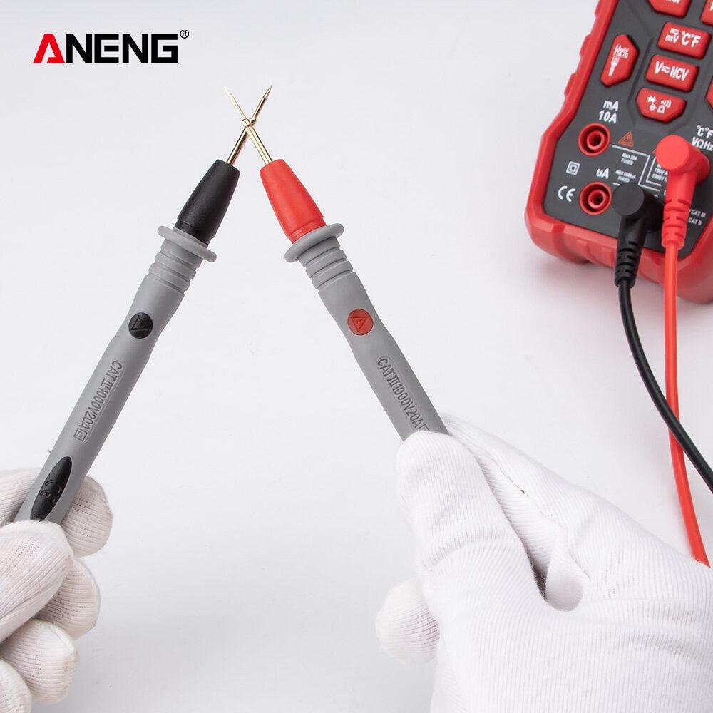 ANENG PT1032 20A 1000V Slicon Rubber Delay Wire Gold Plated Sharp Probe Needles Digital Multi Meter Test Lead - Zen Craft