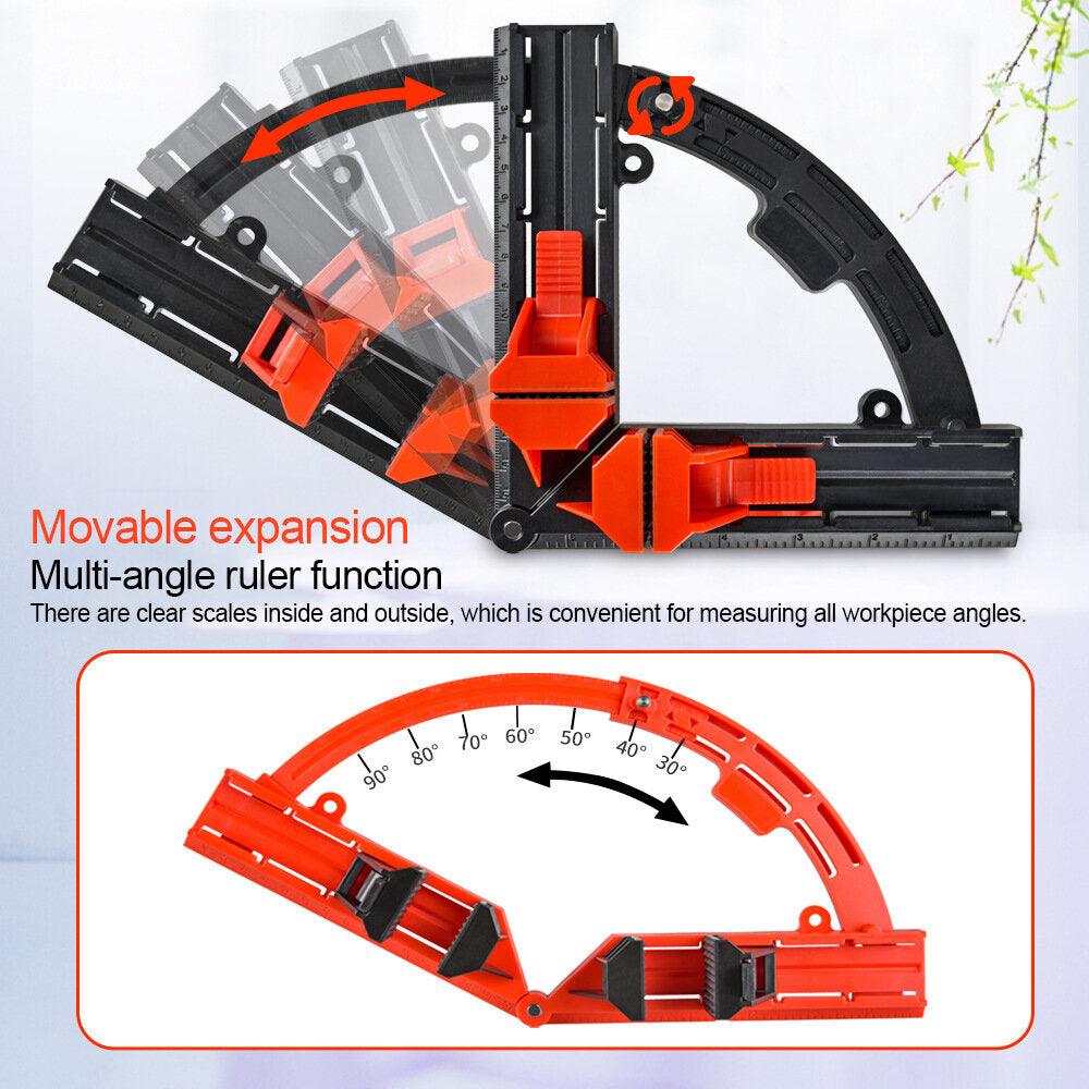 Woodworking 90 Corner Frame Clamp Adjustable Expandable Quick-Lock ABS Plastic Picture Framing Woodworking Tool for Precise Angle Positioning and Efficient Operation - Zen Craft