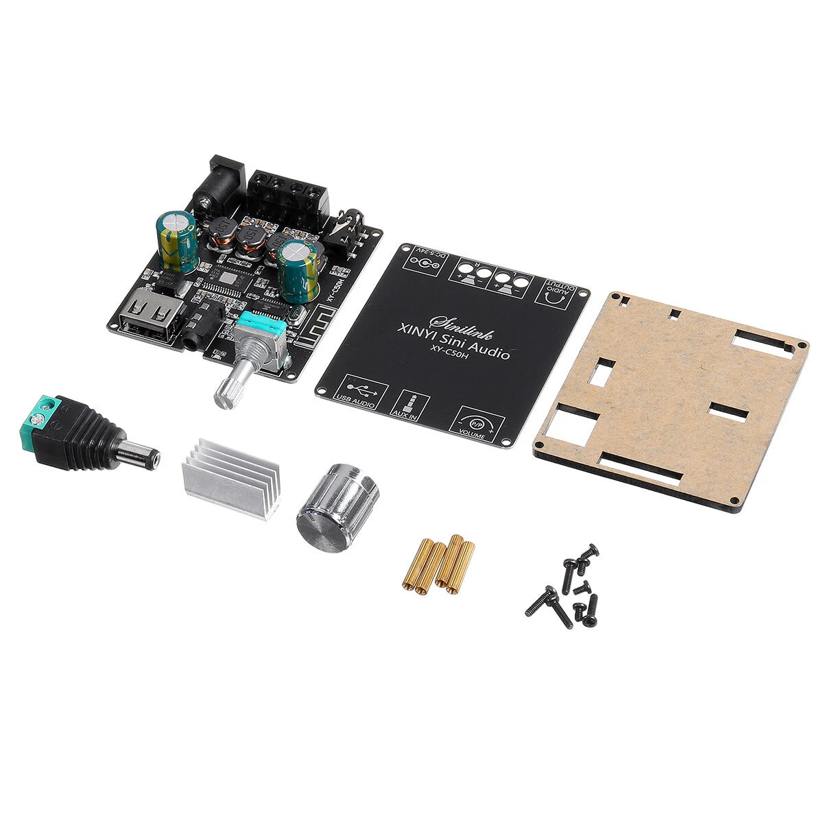 C50H TPA3116D2 2x50W AUX + bluetooth 5.0 HIFI Digital Power Stereo Amplifier Board AMP Amplificador Home Theater