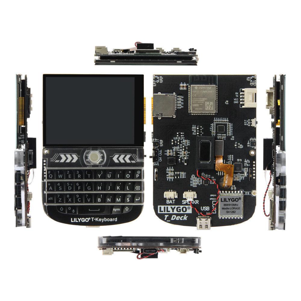 LILYGO T-Deck ESP32-S3 LoRa 2.8 inch LCD Development Board LoRaWAN Long Range 433MHz 868MHz 915MHz with WiFi bluetooth Module Board