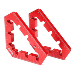 VEIKO Woodworking 45 and 90 Degree Right Angle Clamps Aluminum Alloy Positioning Clamping Square Corner Clamp Auxiliary Fixture Splicing Board Positioning Panel Fixed Clip Carpenter Square Ruler - Zen Craft